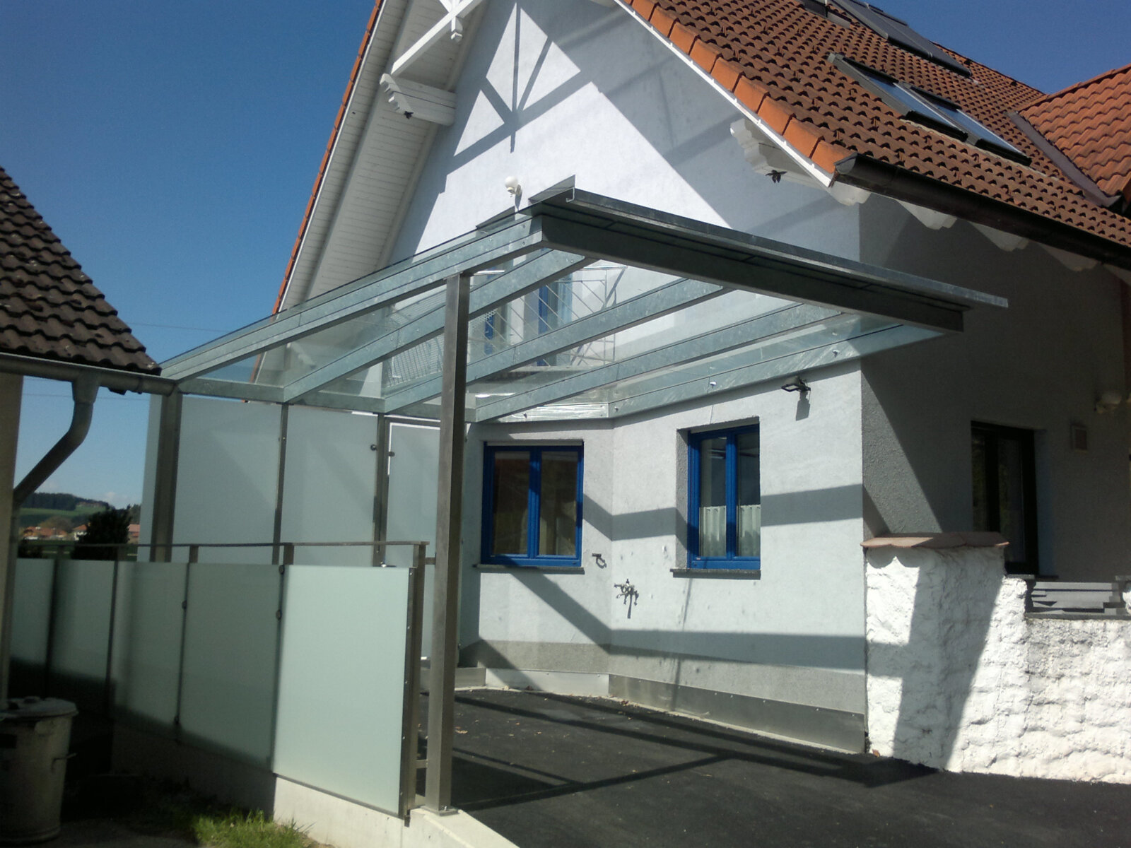 Carport mit Glas